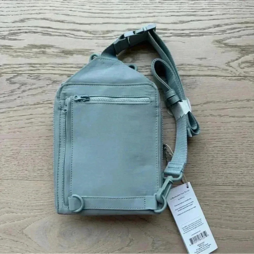 Béis The Sport Sling in Gray Blue Slate